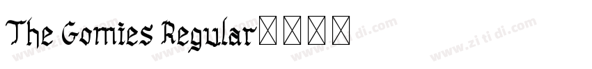 The Gomies Regular字体转换